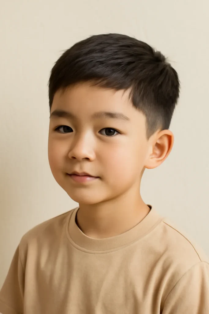 초등학생 짧은 댄디컷