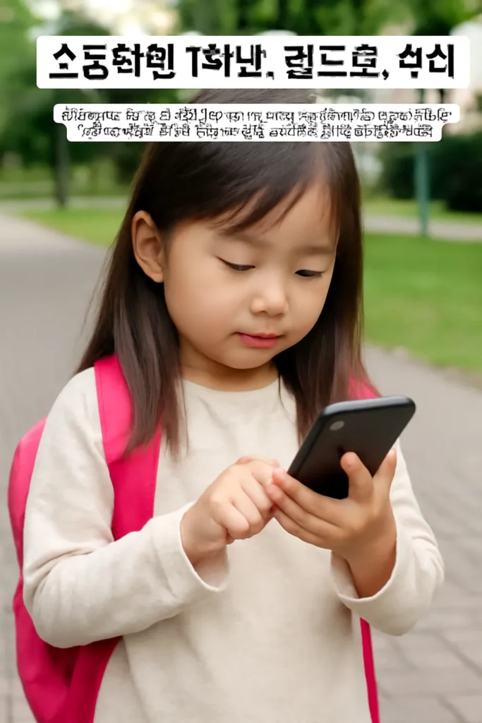 초등학생 1학년 핸드폰