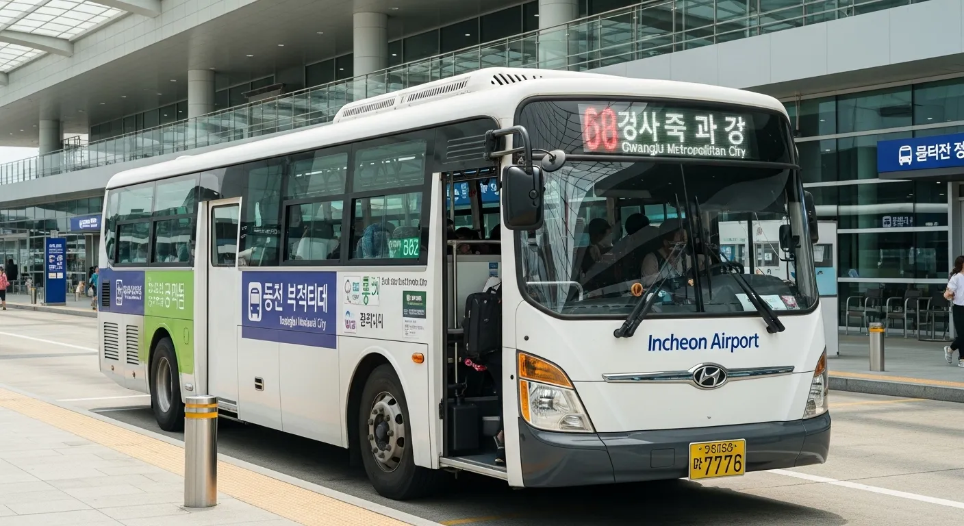 인천공항에서 광주광역시가는 버스 시간