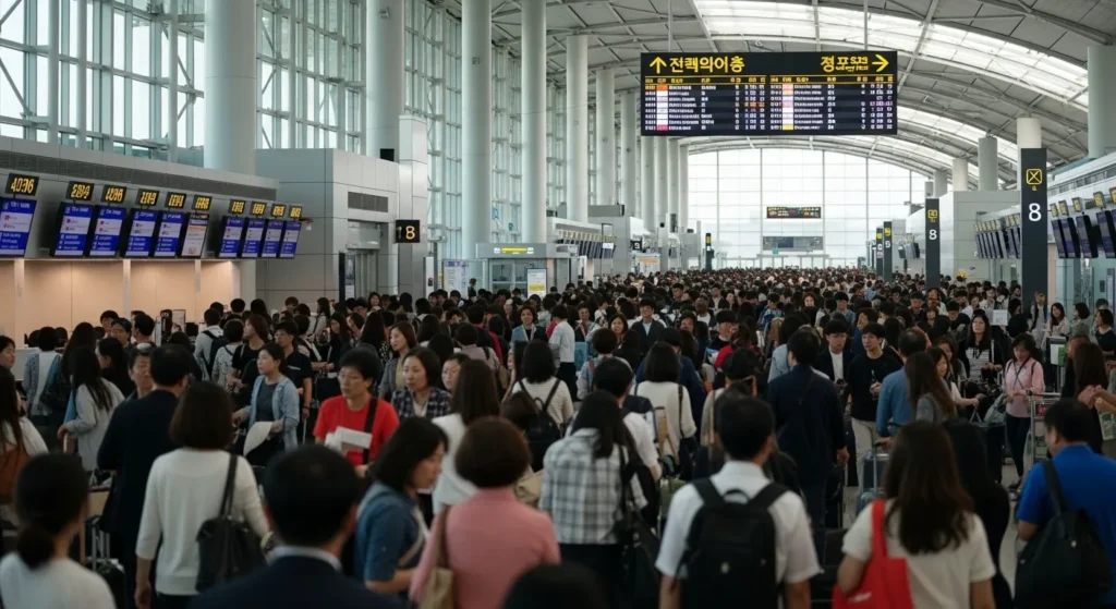 인천공항 출국장 혼잡도