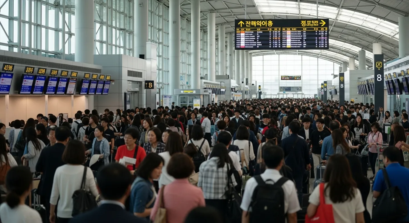 인천공항 출국장 혼잡도