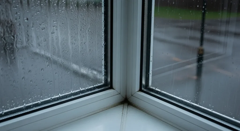 장마 습기 창문
