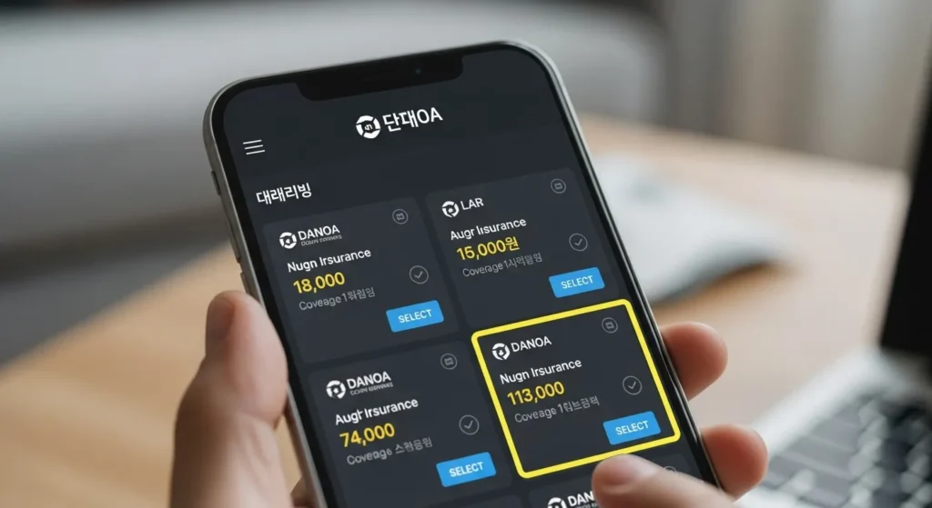 자동차보험 다모아비교사이트
