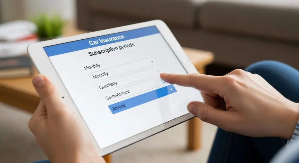 운전자보험 가입 기간 설정