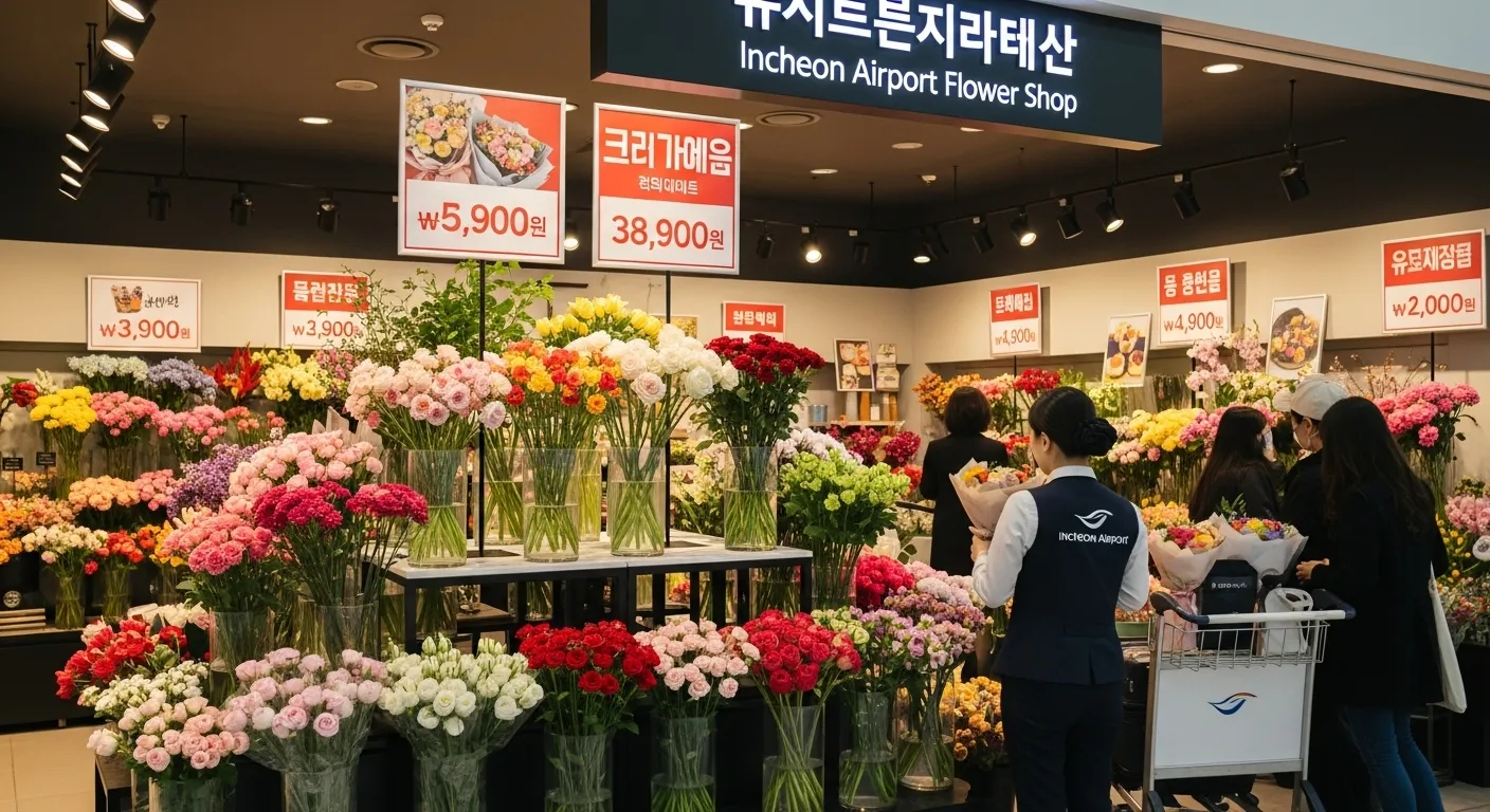 인천공항 꽃집 가격